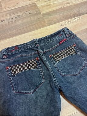 Rock & Roll Cowgirl W0-8031 Studded Bootcut Jeans 30x34 Y2K